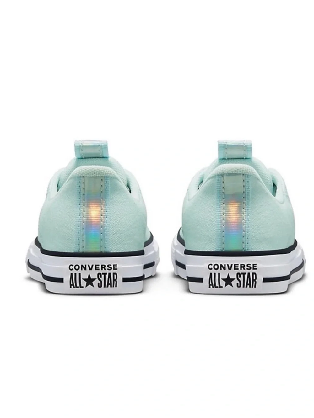 Converse CTAS Rave Ox Kids Slip On Sneakers in Light Mint